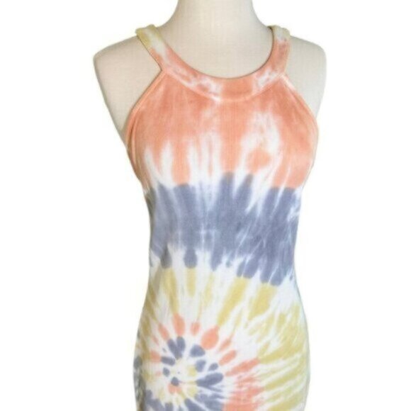 NWT Young Fabulous & Broke | Maverick Crossback Tie Dye Maxi Dress Size Medium - Picture 2 of 8